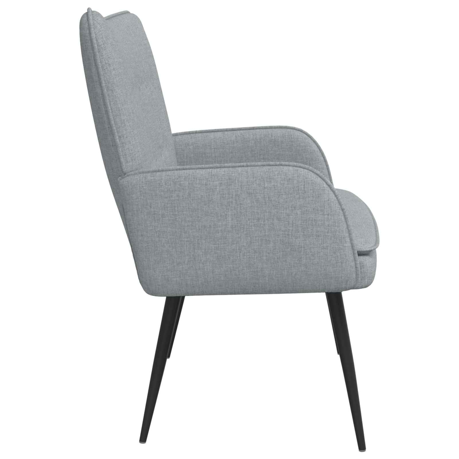 vidaXL 2-Sitzer Sofa Hellgrau 115 x 61 x 87 cm Stoff