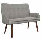 vidaXL Zweisitzer Sofa Hellgrau 115 x 61 x 87 cm Samt