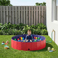 vidaXL Kinder Schwimmbecken Rot und Blau Ø 120 x 30 cm