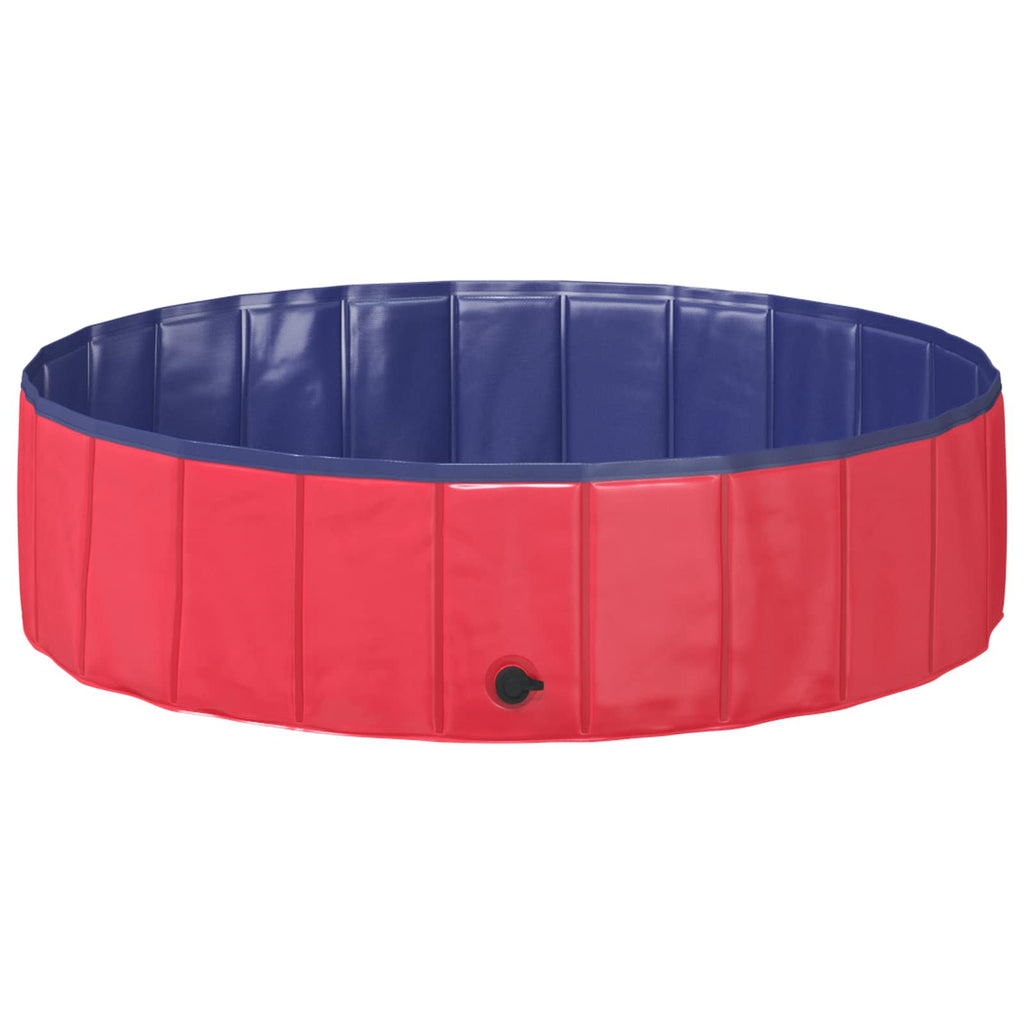 vidaXL Kinder Schwimmbecken Rot und Blau Ø 120 x 30 cm