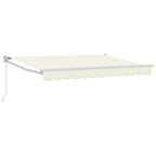 vidaXL Einziehbare Markise Creme 2,5 x 2 m
