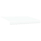 vidaXL Einziehbare Markise Weiß 2,5 x 2 m 100% Polyester und Aluminium