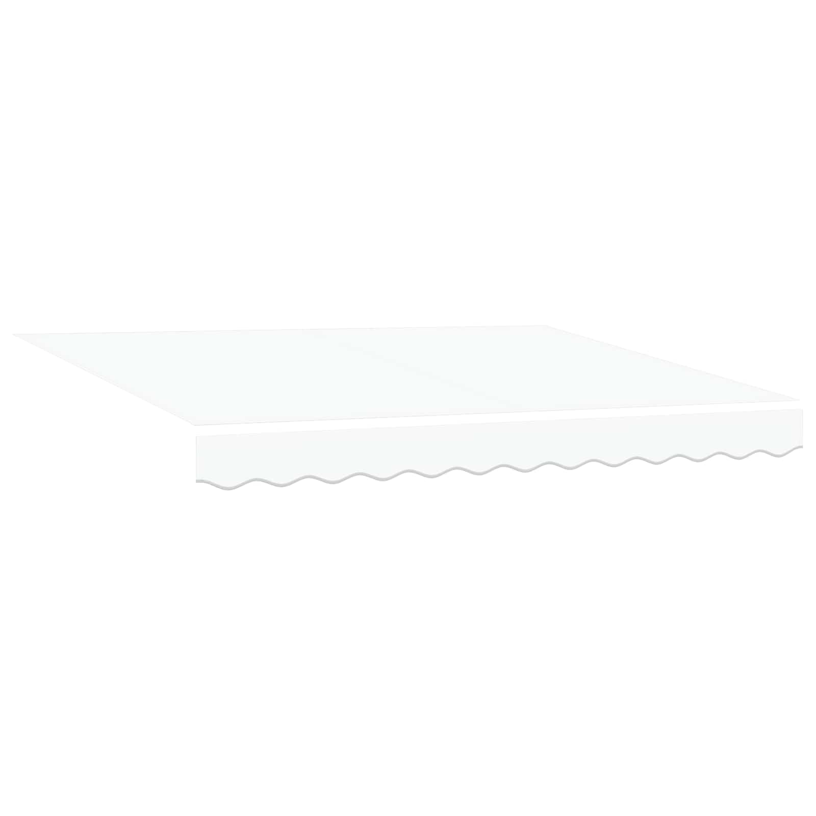 vidaXL Einziehbare Markise Weiß 2,5 x 2 m 100% Polyester und Aluminium
