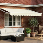 vidaXL Elektrische ausziehbare Markise Creme 2,5 x 2 m