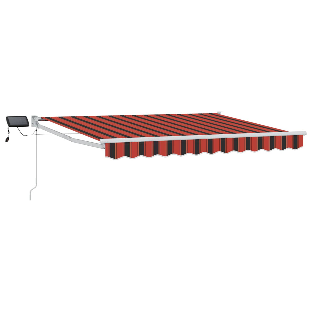 vidaXL Manuelle Gelenkarmmarkise mit LEDs 2,5 x 2 m
