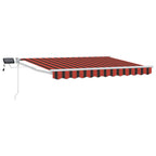 vidaXL Manuelle Gelenkarmmarkise mit LEDs 2,5 x 2 m