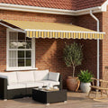 vidaXL Manuelle Gelenkarmmarkise mit LEDs 2,5 x 2 m