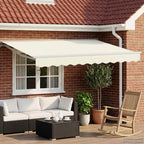 vidaXL Manuell einziehbare Markise Creme 3 x 2,5 m