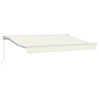vidaXL Manuell einziehbare Markise Creme 3 x 2,5 m