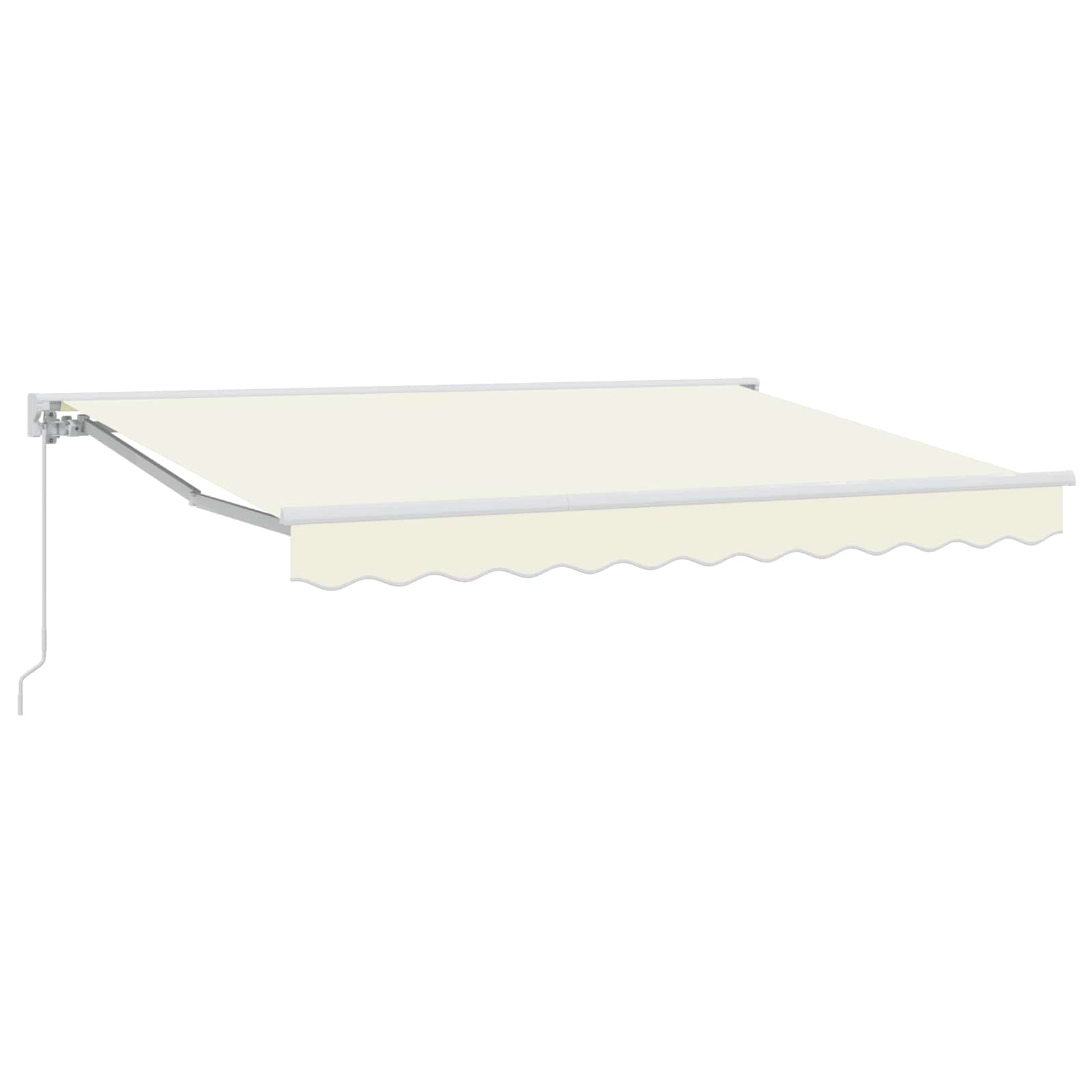 vidaXL Manuell einziehbare Markise Creme 3 x 2,5 m