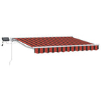 vidaXL Manueller Markisenrahmen mit LEDs 2,5 x 2 m
