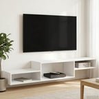 vidaXL Wandmontierter TV-Schrank Wandhalterung Weiß 150 x 28 x 26 cm
