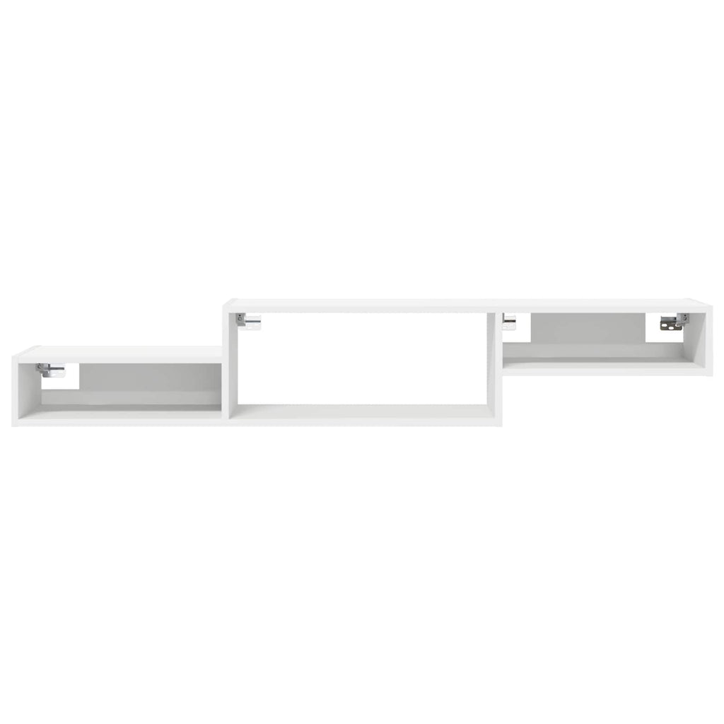 vidaXL Wandmontierter TV-Schrank Wandhalterung Weiß 150 x 28 x 26 cm