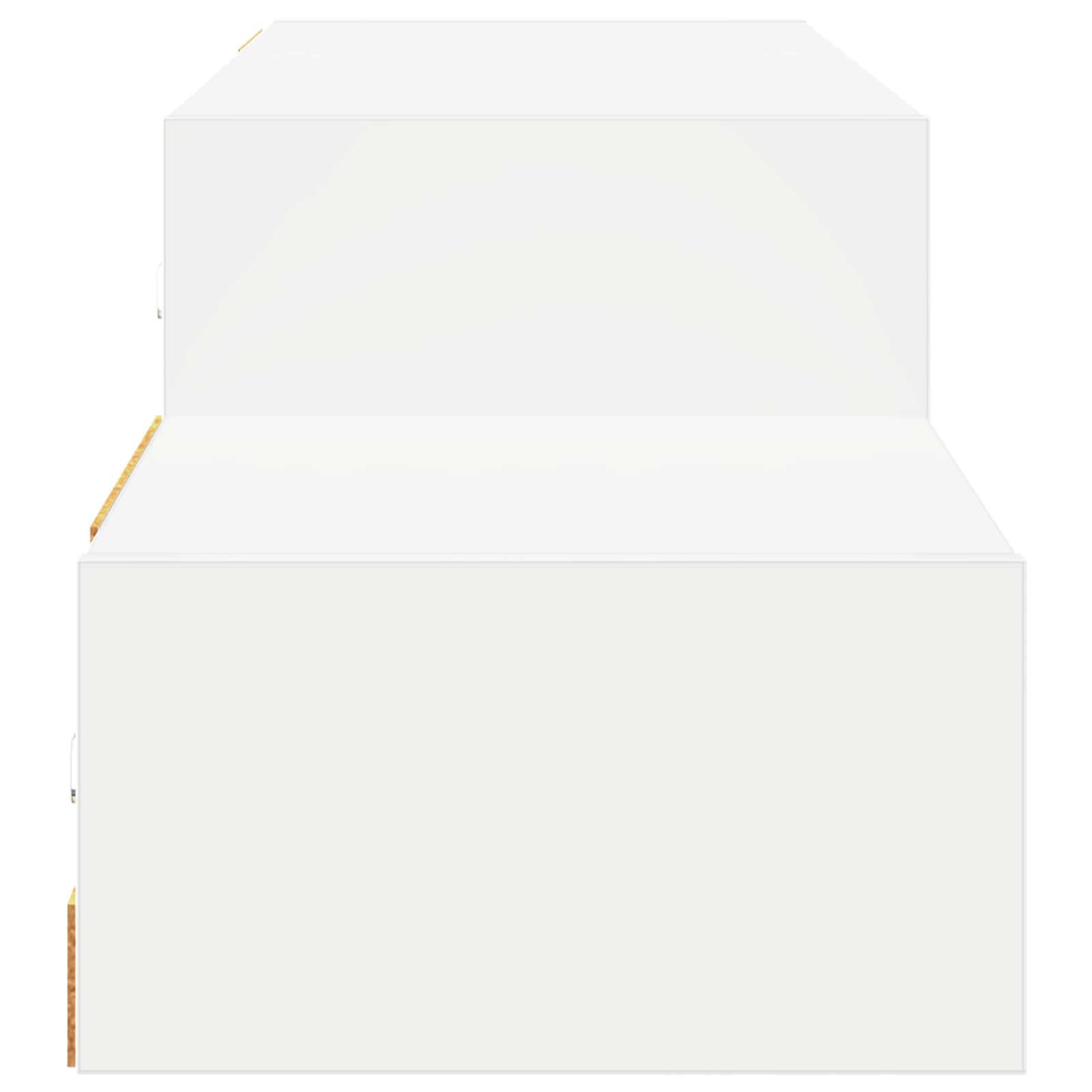 vidaXL Wandmontierter TV-Schrank Wandhalterung Weiß 150 x 28 x 26 cm