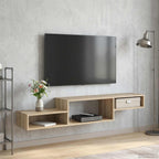 vidaXL Wandmontierter TV-Schrank Wandhalterung Sonoma-Eiche