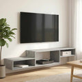 vidaXL Wandmontierter TV-Schrank Wandhalterung Betongrau