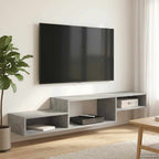 vidaXL Wandmontierter TV-Schrank Wandhalterung Betongrau
