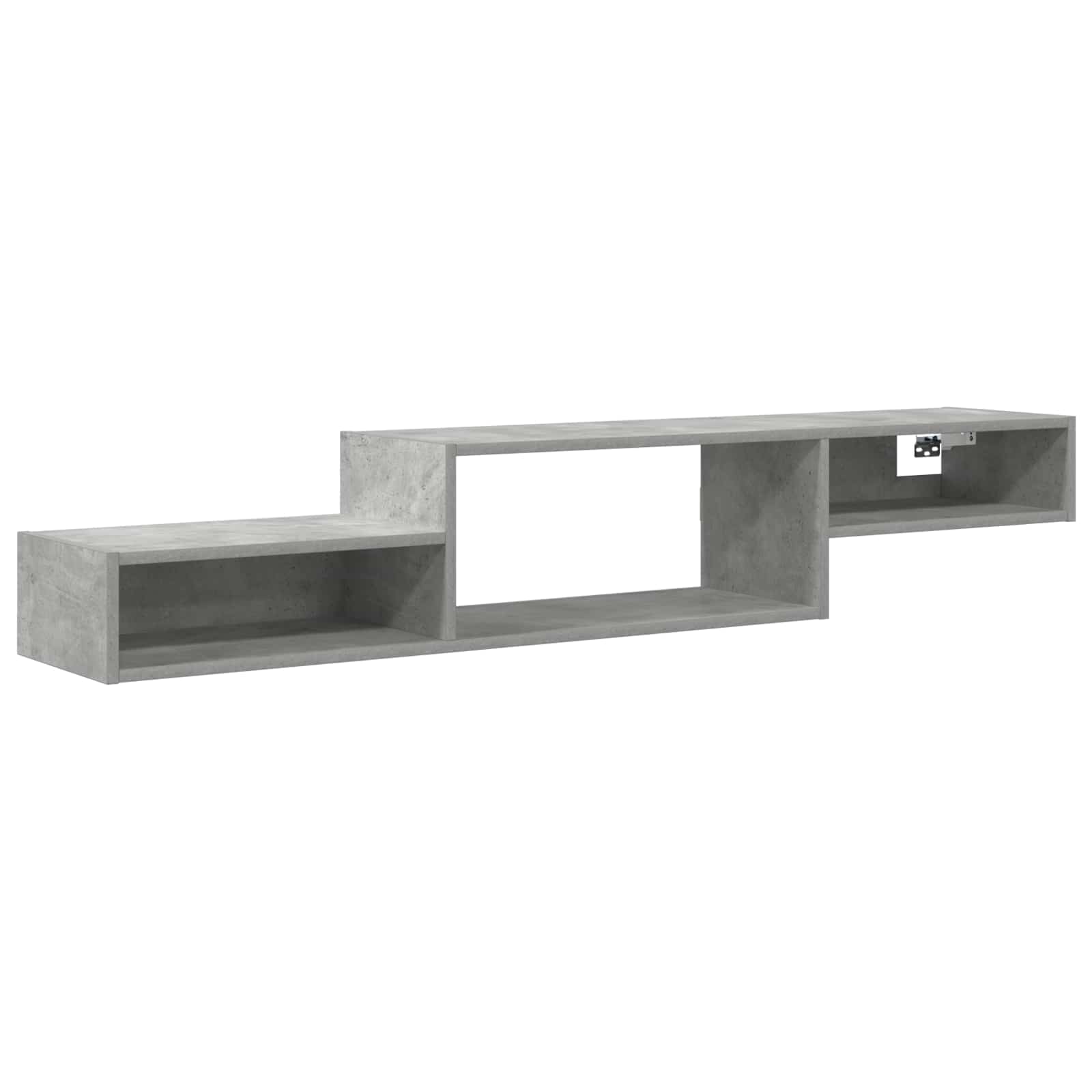 vidaXL Wandmontierter TV-Schrank Wandhalterung Betongrau