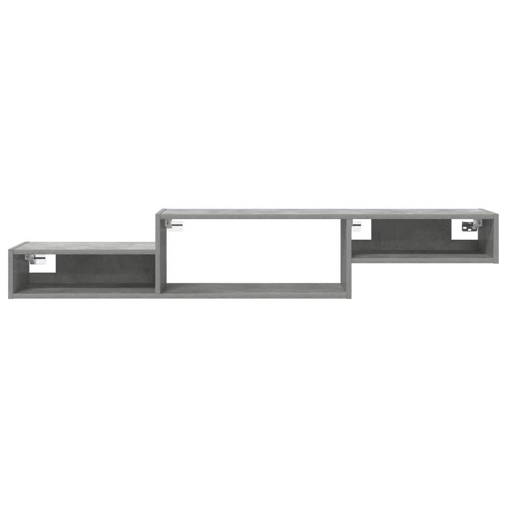 vidaXL Wandmontierter TV-Schrank Wandhalterung Betongrau