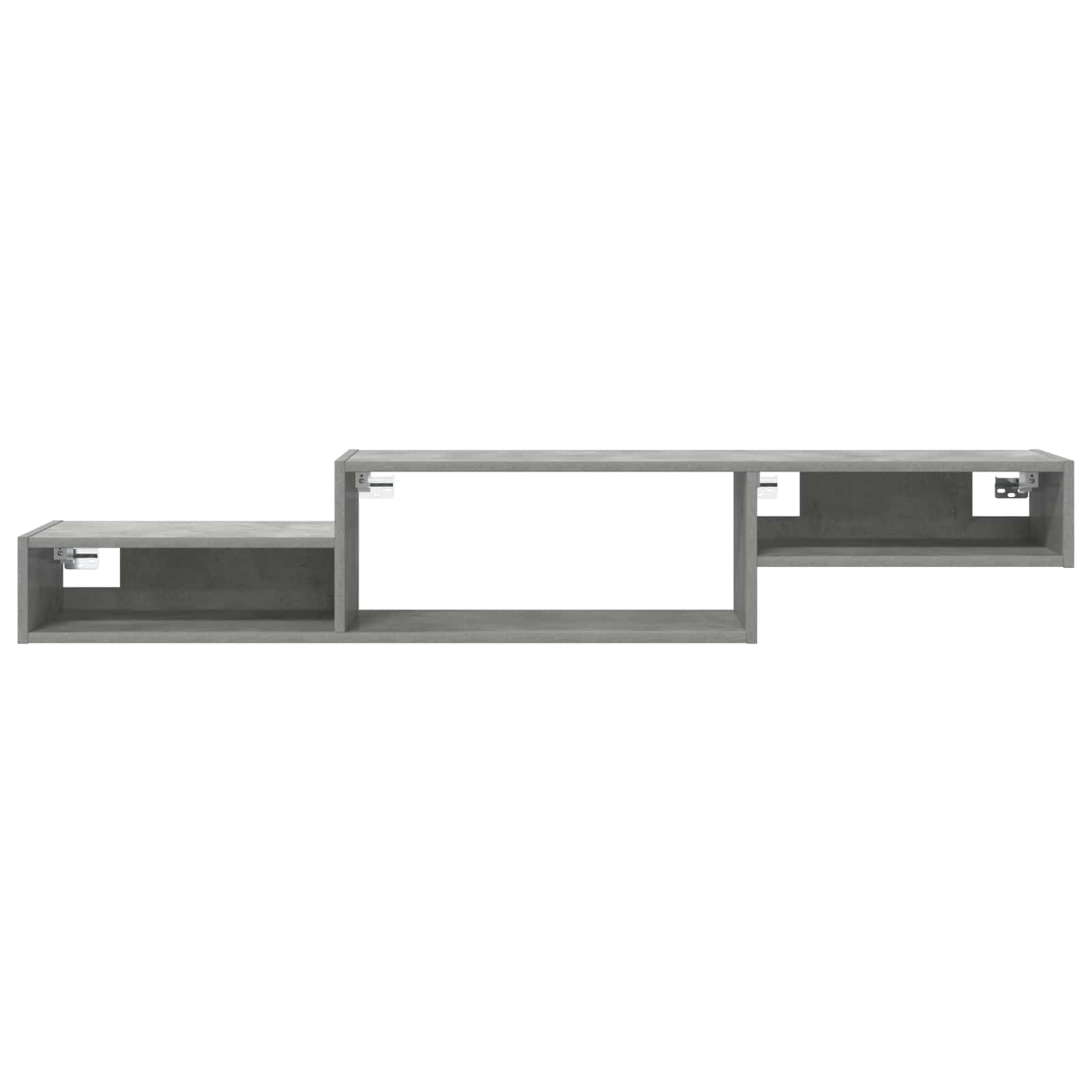 vidaXL Wandmontierter TV-Schrank Wandhalterung Betongrau