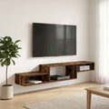 vidaXL Wandmontierter TV-Schrank Wandhalterung Geräucherte Eiche