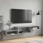 vidaXL Wandmontierter TV-Schrank Wandhalterung Grau Sonoma