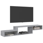 vidaXL Wandmontierter TV-Schrank Wandhalterung Grau Sonoma
