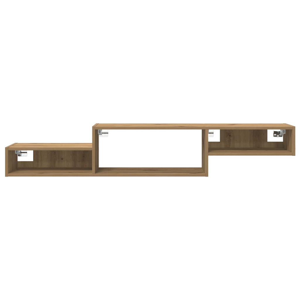 vidaXL Wandmontierter TV-Schrank Wandhalterung Artisan-Eiche