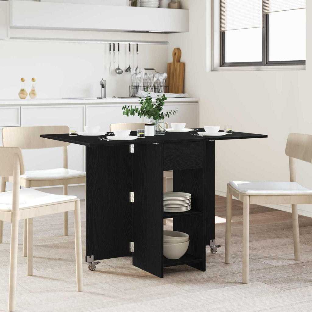 vidaXL Esstisch 115 x 70 x 75 cm Holzwerkstoff Schwarze Eiche