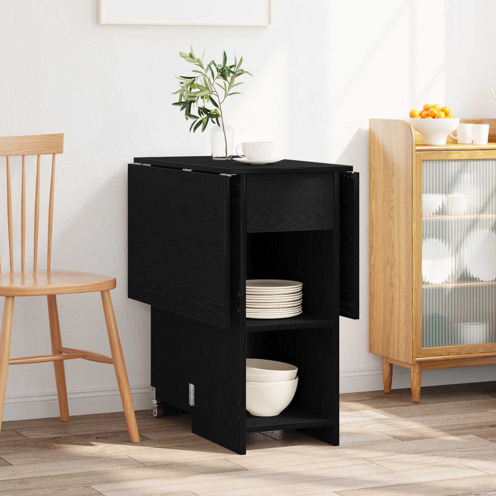 vidaXL Esstisch 115 x 70 x 75 cm Holzwerkstoff Schwarze Eiche