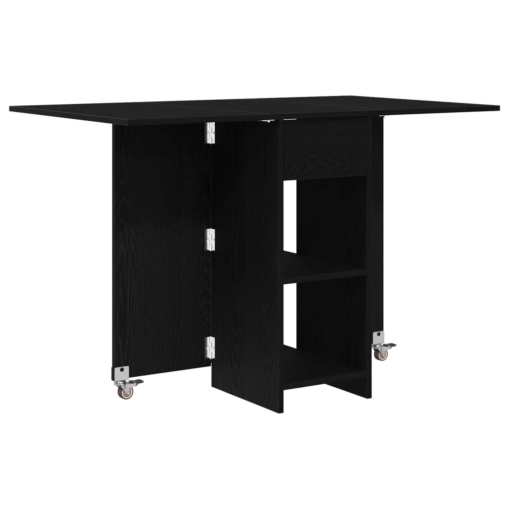 vidaXL Esstisch 115 x 70 x 75 cm Holzwerkstoff Schwarze Eiche
