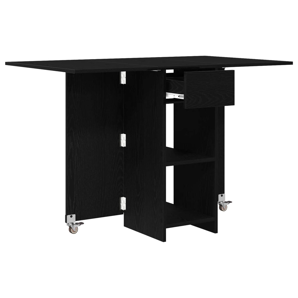 vidaXL Esstisch 115 x 70 x 75 cm Holzwerkstoff Schwarze Eiche