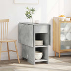 vidaXL Esstisch 115 x 70 x 75 cm Holzwerkstoff Betongrau Rechtwinklig