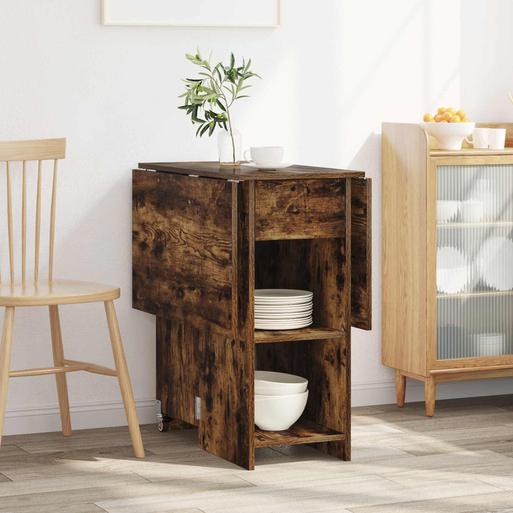 vidaXL Esstisch 115 x 70 x 75 cm Holzwerkstoff Geräucherte Eiche