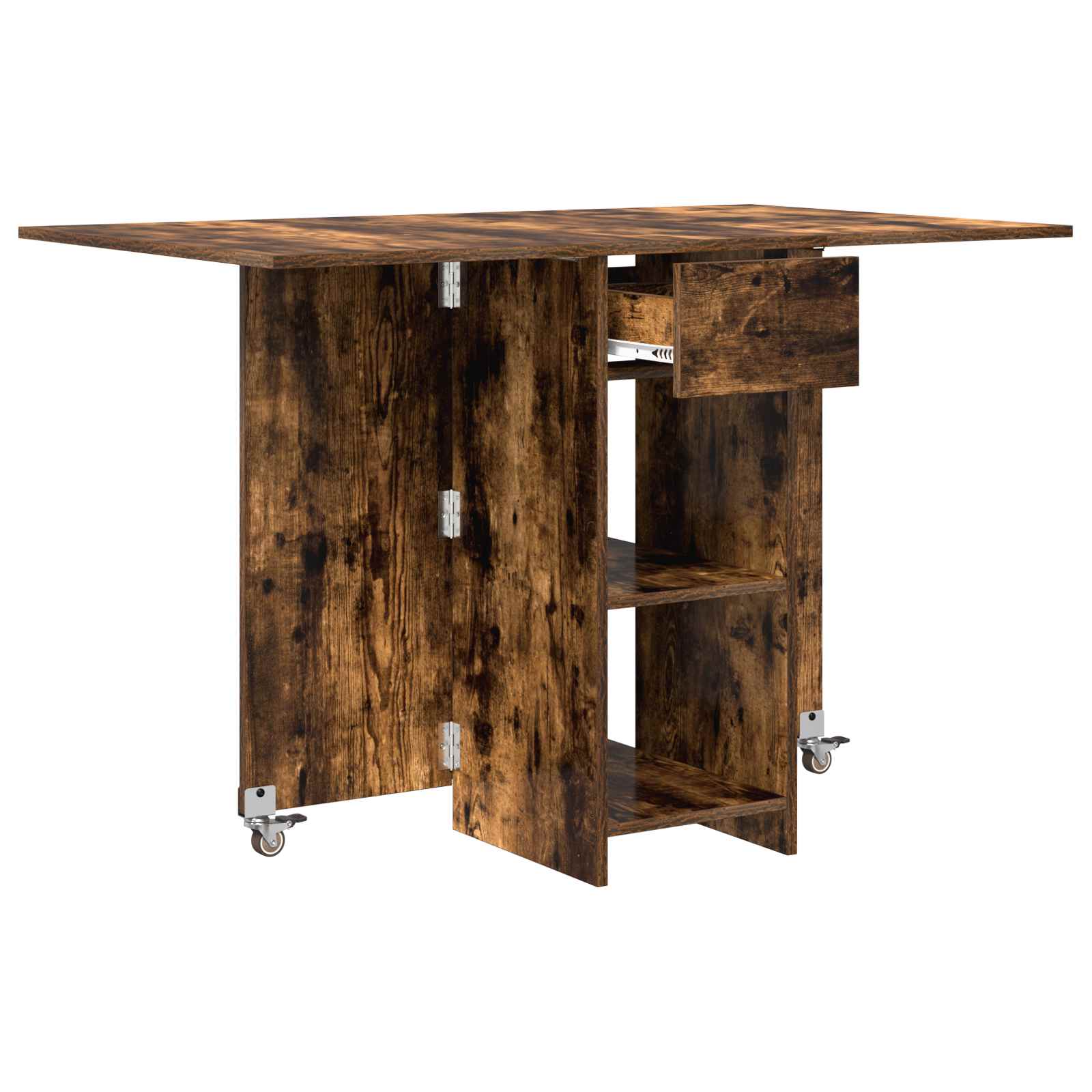 vidaXL Esstisch 115 x 70 x 75 cm Holzwerkstoff Geräucherte Eiche