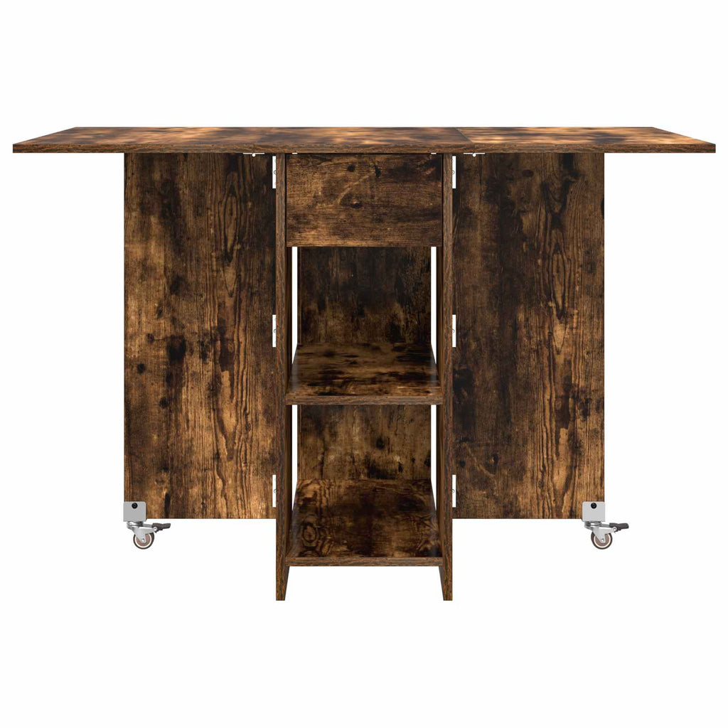 vidaXL Esstisch 115 x 70 x 75 cm Holzwerkstoff Geräucherte Eiche