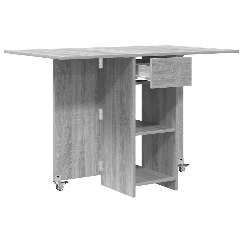 vidaXL Esstisch 115 x 70 x 75 cm Holzwerkstoff Grau Sonoma