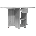 vidaXL Esstisch 115 x 70 x 75 cm Holzwerkstoff Grau Sonoma