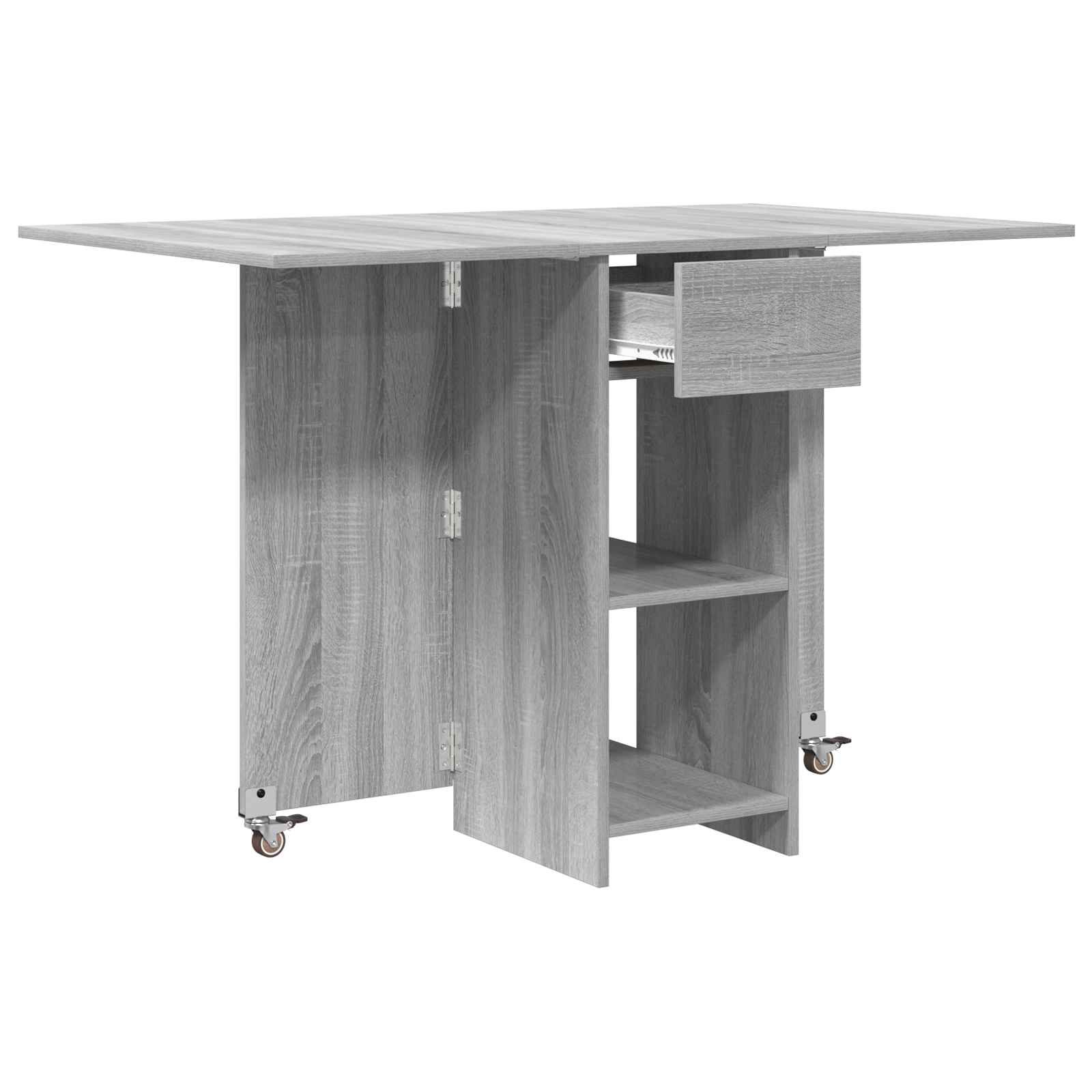 vidaXL Esstisch 115 x 70 x 75 cm Holzwerkstoff Grau Sonoma