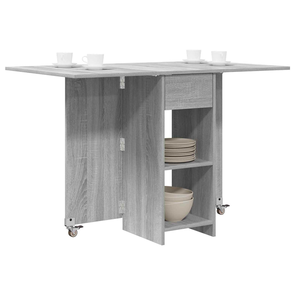 vidaXL Esstisch 115 x 70 x 75 cm Holzwerkstoff Grau Sonoma