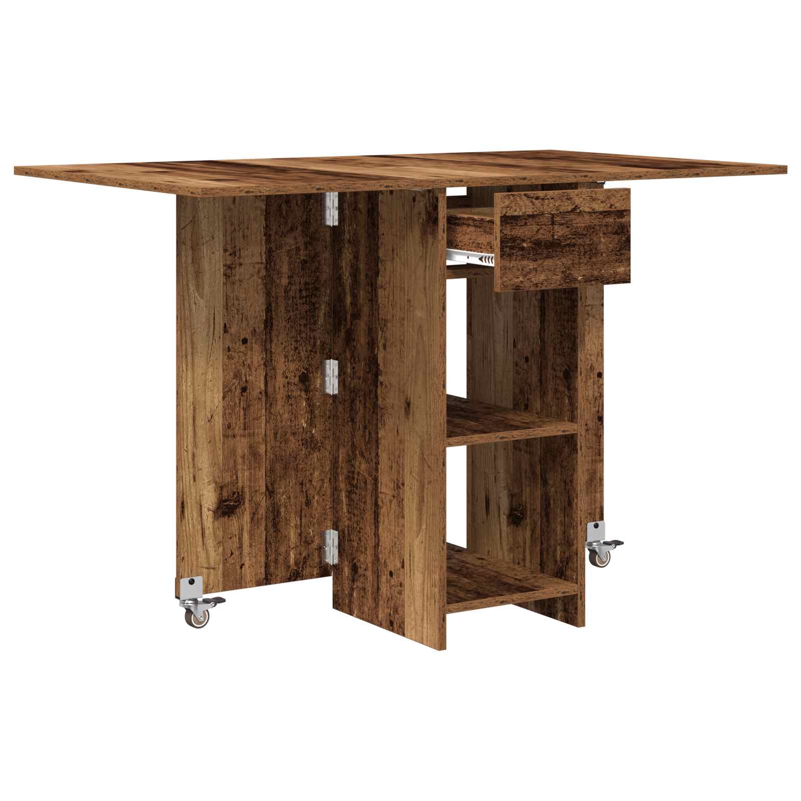 vidaXL Esstisch 115 x 70 x 75 cm Holzwerkstoff Altholz Rechtwinklig