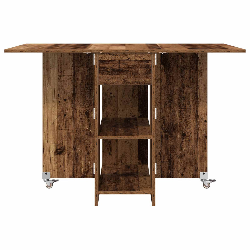 vidaXL Esstisch 115 x 70 x 75 cm Holzwerkstoff Altholz Rechtwinklig