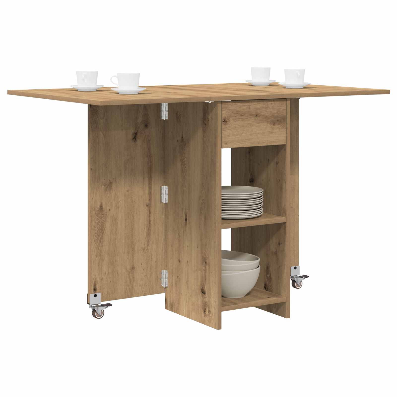vidaXL Esstisch 115 x 70 x 75 cm Holzwerkstoff Artisan-Eiche
