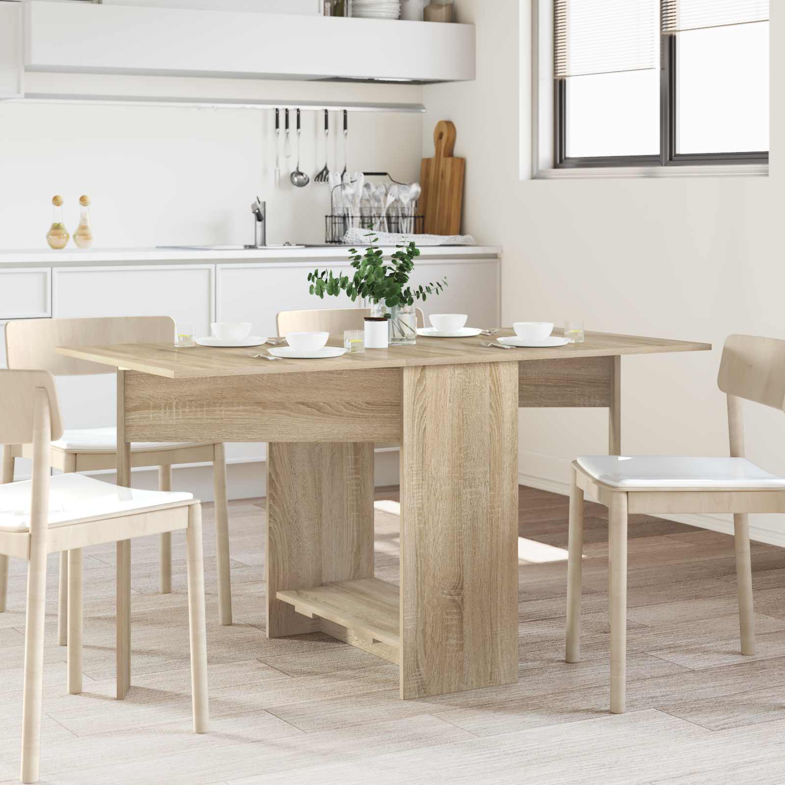 vidaXL Esstisch 115 x 70 x 75 cm Holzwerkstoff Sonoma-Eiche