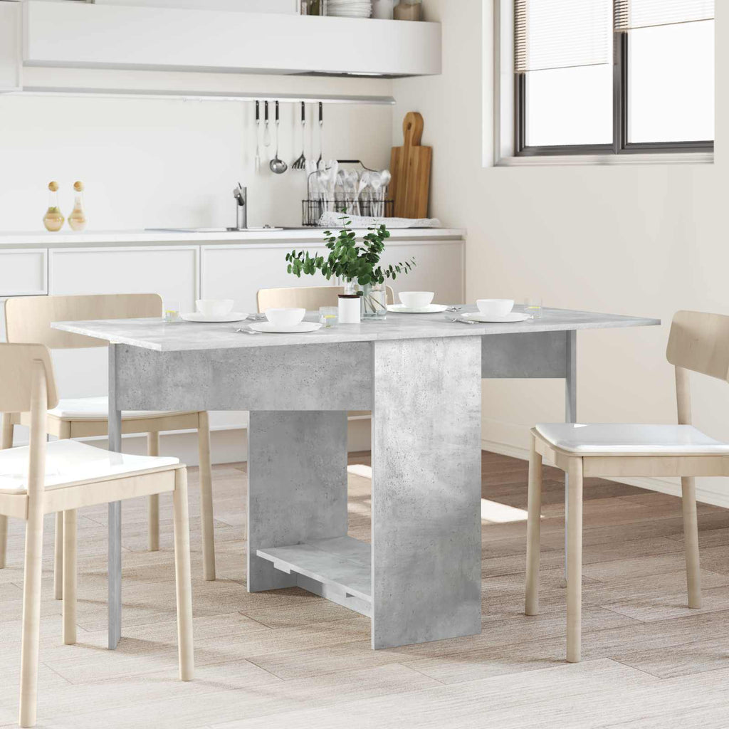 vidaXL Esstisch 138 x 70 x 73,5 cm Holzwerkstoff Betongrau