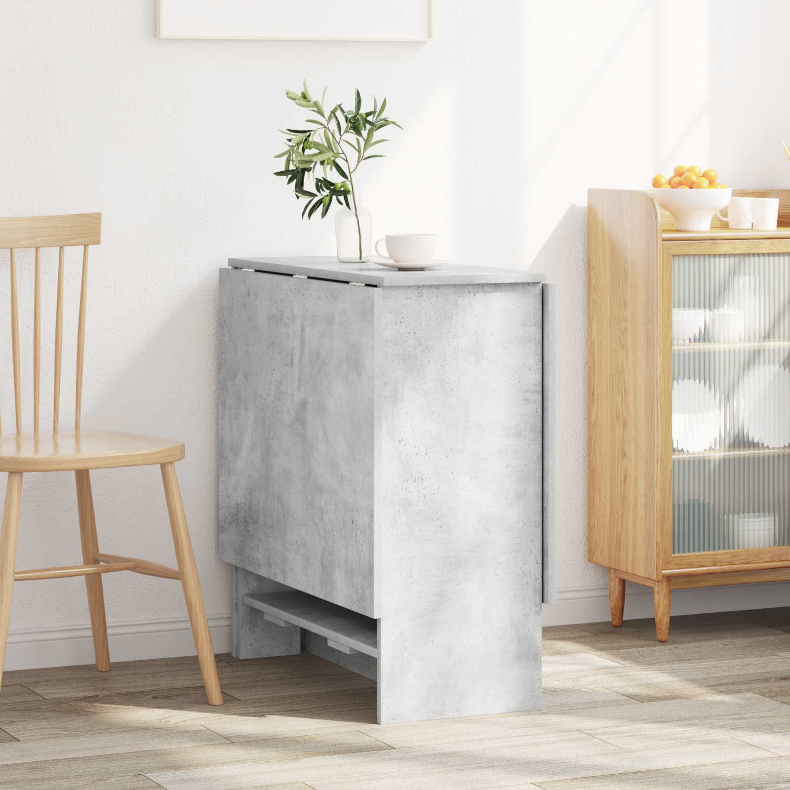 vidaXL Esstisch 138 x 70 x 73,5 cm Holzwerkstoff Betongrau