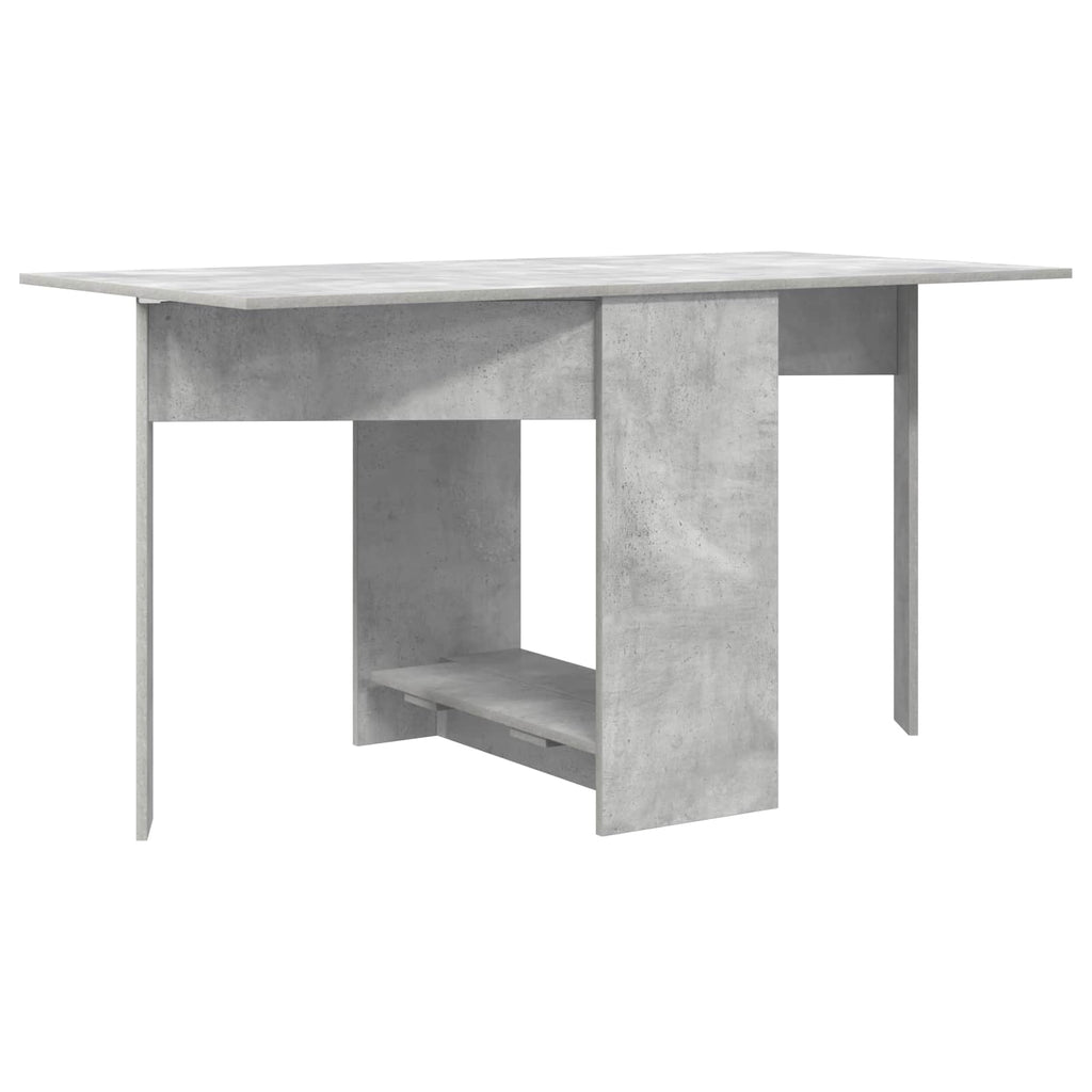 vidaXL Esstisch 138 x 70 x 73,5 cm Holzwerkstoff Betongrau
