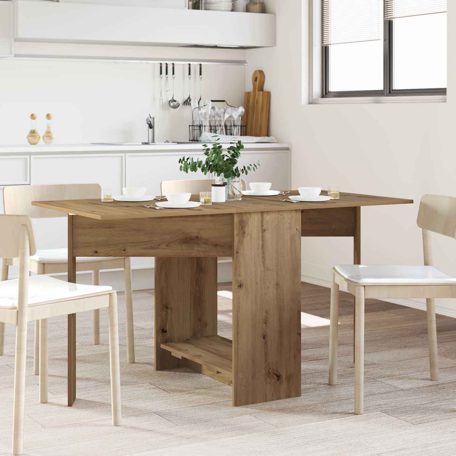 vidaXL Esstisch 115 x 70 x 75 cm Holzwerkstoff Artisan-Eiche