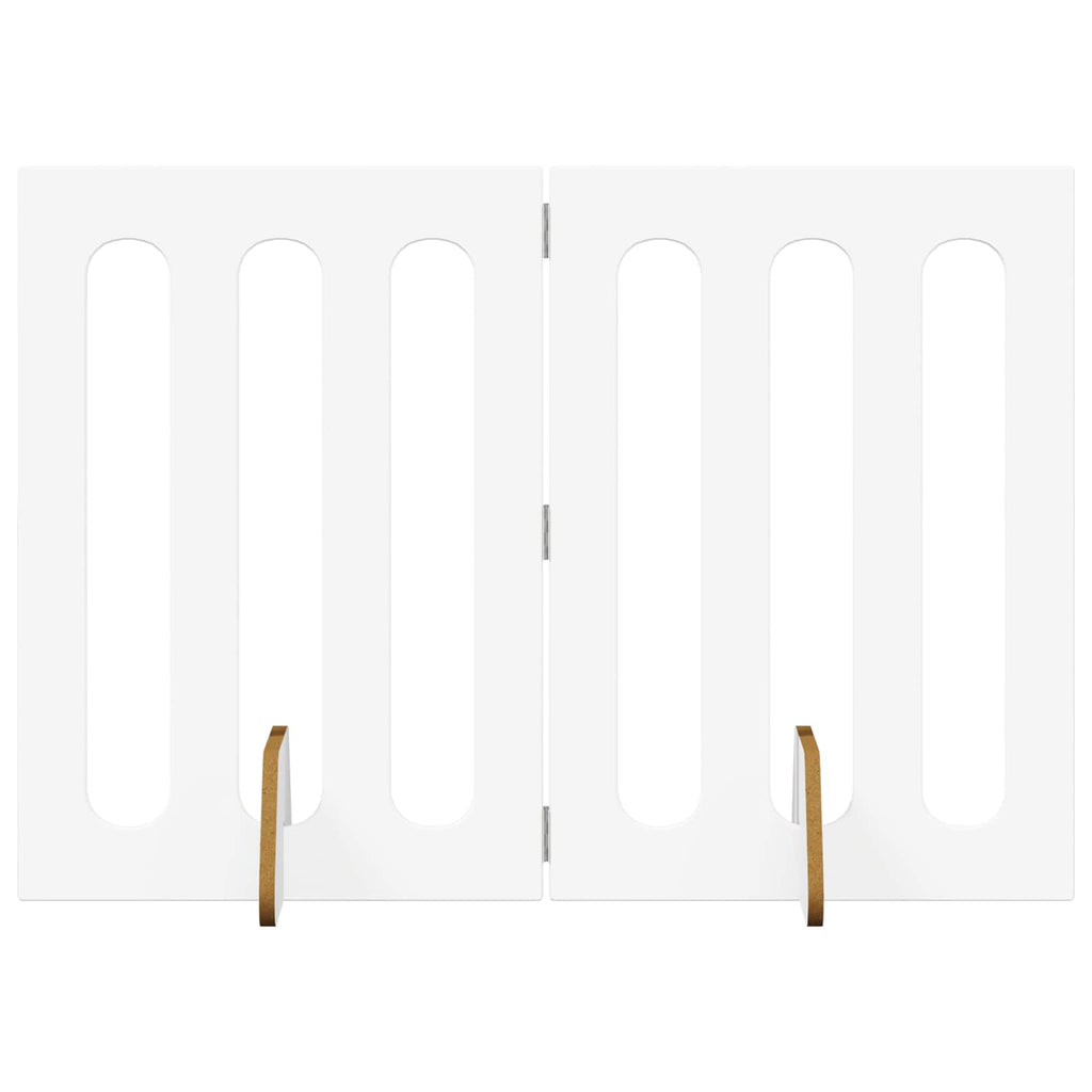 vidaXL Faltbarer Haustierzaun 2 pcs Weiß 100,5 x 38 x 70 cm