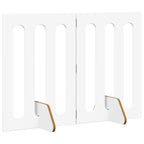 vidaXL Faltbarer Haustierzaun 2 pcs Weiß 100,5 x 38 x 70 cm
